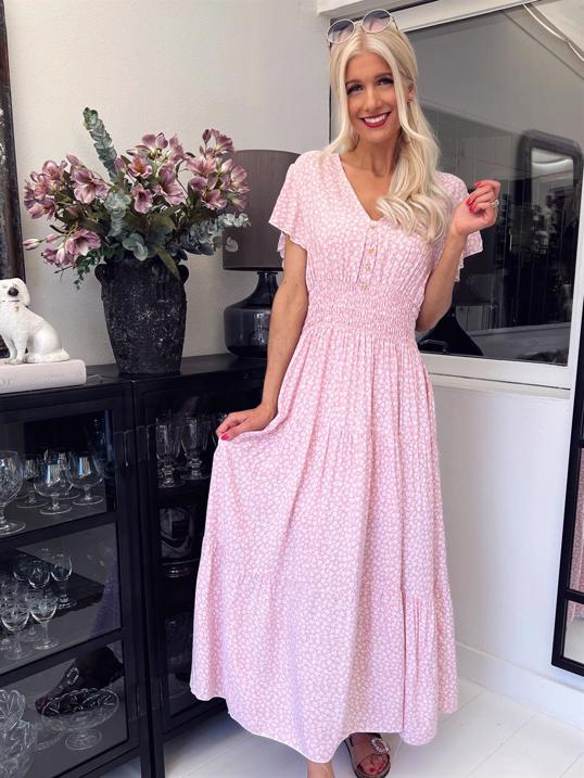 Saline - Sommerkjole med farverige blomster